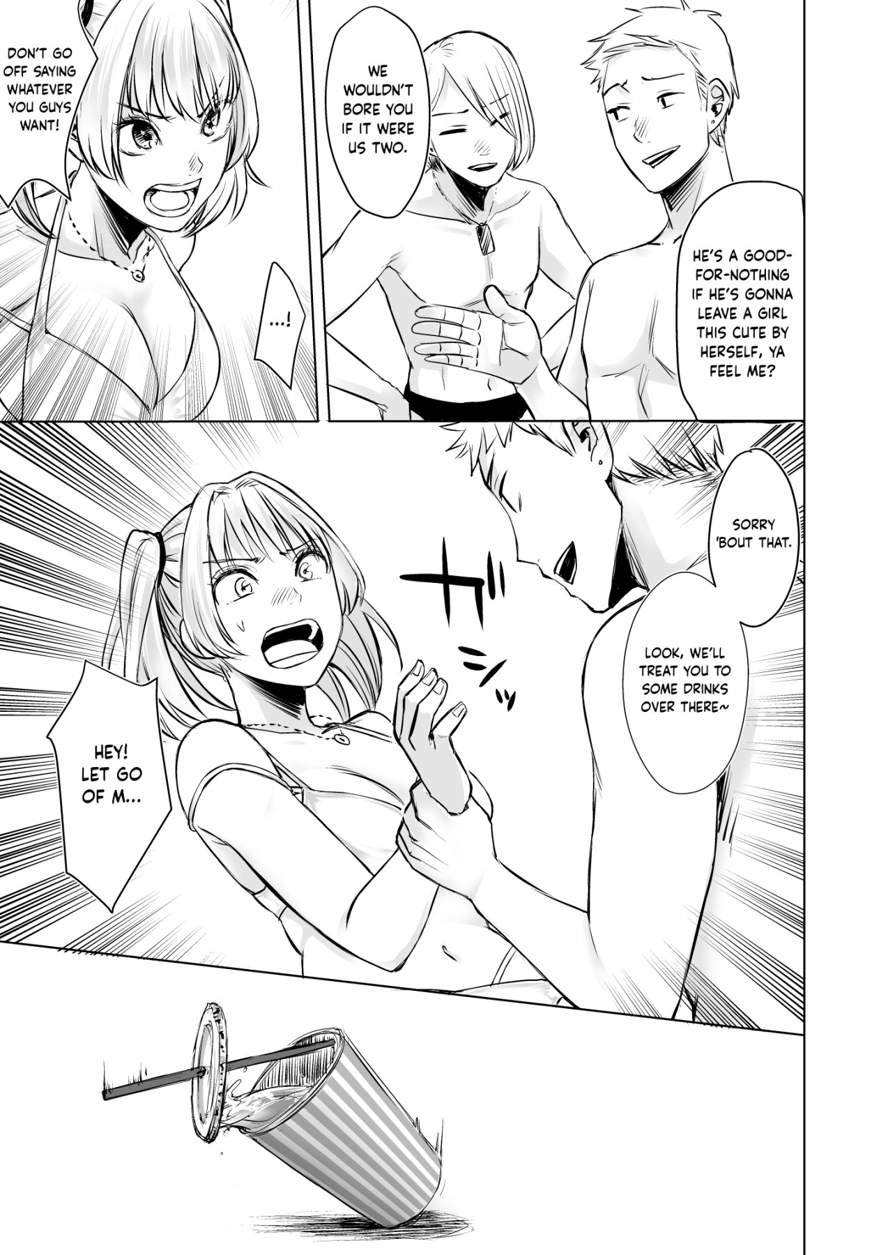 hentai manga The Result of Caring for a Runaway JK Gyaru with Complications!? 2